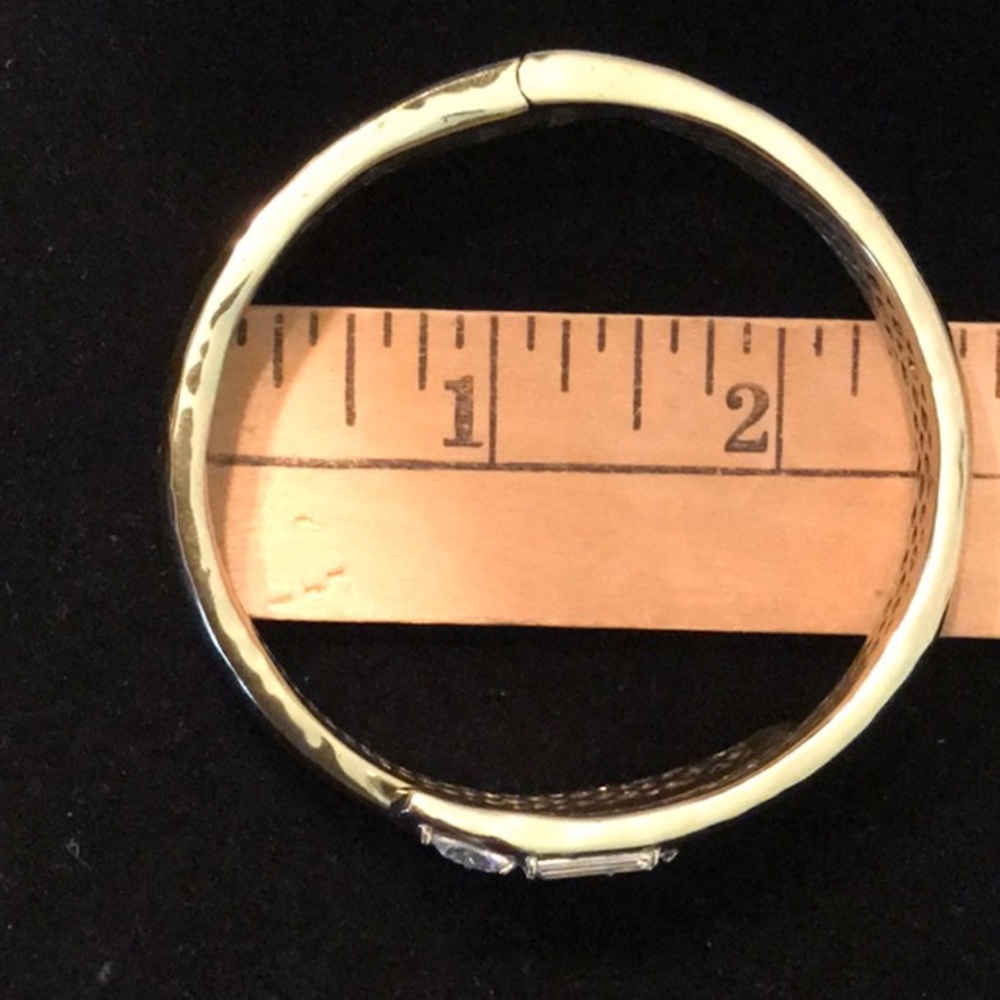 Vintage Silpada K&R Cobra brass Hinge Cuff Bangle Bracelet - Picture 5 of 6